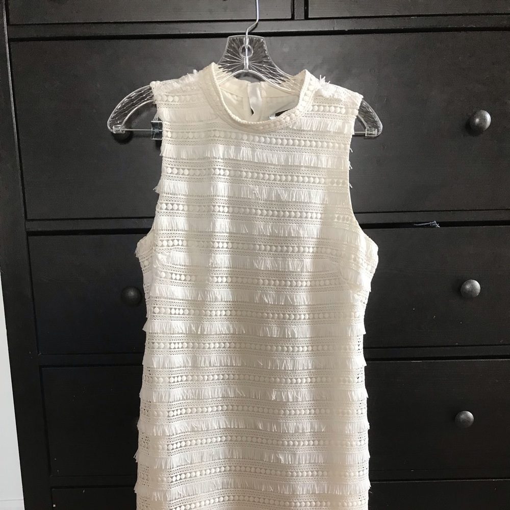 J crew fringe shift dress